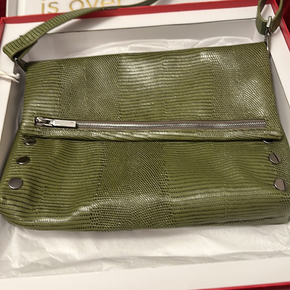 VIP Large Evergreen lizard Hammitt bag.  Excellent condition.